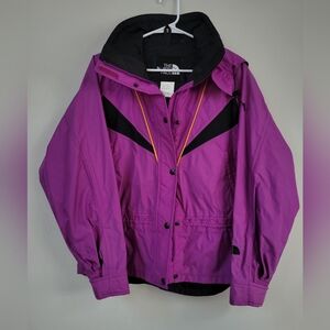 VTG North Face Hooded Windbreaker Women's Size M Gorpcore Hiking